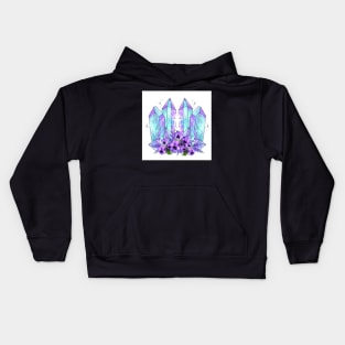 Magic Crystals and Flowers Kids Hoodie